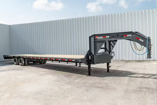 Lonestar 32'x102" Gooseneck Low Pro Flatbed Trailer - Image 2