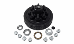 Dexter® Complete Hub-Drum Assembly, #42 Spindle, Grease Lube, 5.2K, 7K Capacity Per Pair, 8 on 6.5" Bolt Pattern