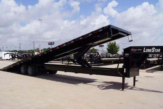 LoneStar 40'x102" Tilt Shipping Container Trailer - Image 4
