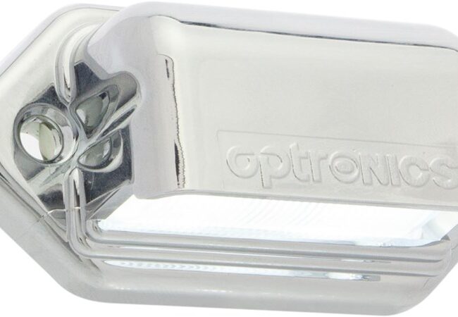 License Plate Light  Clear Rectangular
