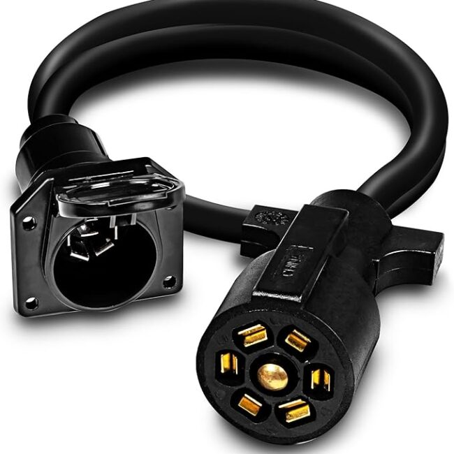 True Mods 3ft 7-Way Trailer Plug Wiring Harness
