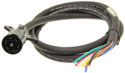 7-Way Trailer Cord – Heavy Duty 8 FT Trailer Wiring Harness Kit