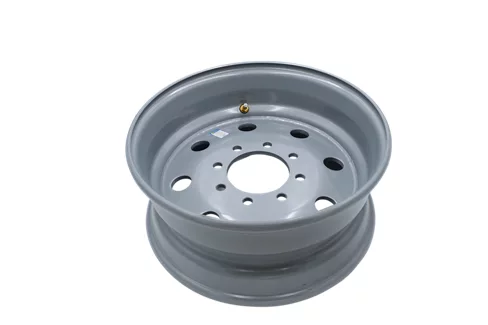 Wheel Only, 17.5"x6.75", 8 on 6.5" Bolt Pattern, Silver Solid Center HD, 4.75" Center Bore